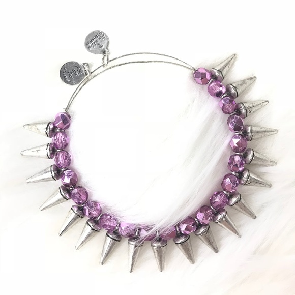Alex and Ani Jewelry - Alex and Ani Spike of Creativity Bracelet Purple